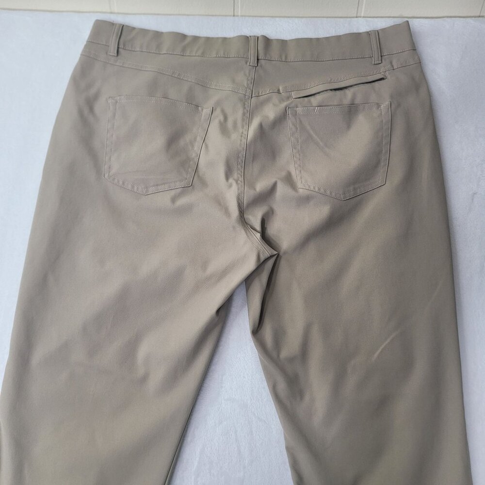 Pebble Beach Golf Men's Straight Leg Khaki Flat Front Pants 40X32 - Picture 9 of 10